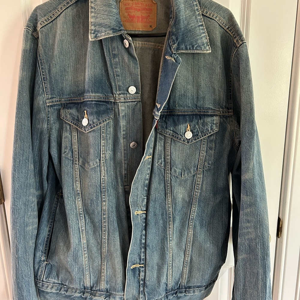 Levi's Blue Lightweight Shirt Jacket with Vintage Wash